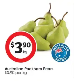Coles Australian packham pears offer