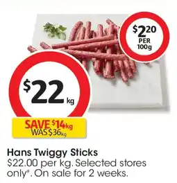 Coles Hans twiggy sticks offer