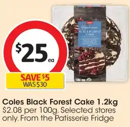 Coles Coles Black Forest Cake offer