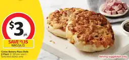Coles Coles Bakery Pizza Rolls offer