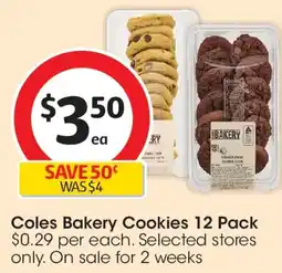 Coles Coles Bakery Cookies offer
