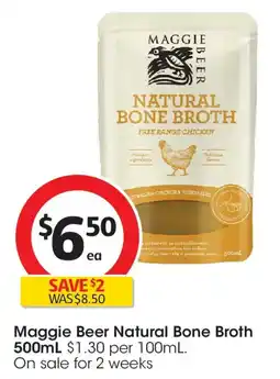 Coles Maggie Beer Natural Bone Broth offer