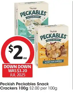 Coles Peckish Peckables Snack Crackers offer