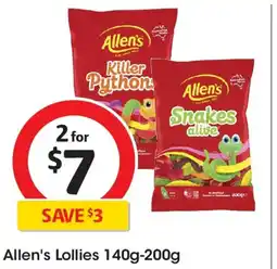 Coles Allen's Lollies offer