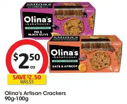 Coles Olina's Artisan Crackers offer