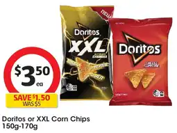 Coles Doritos or XXL Corn Chips offer