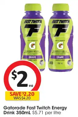 Coles Gatorade Fast Twitch Energy Drink offer
