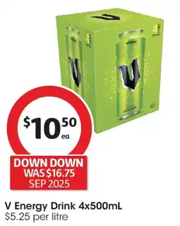 Coles V Energy Drink offer