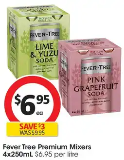 Coles Fever Tree Premium Mixers offer
