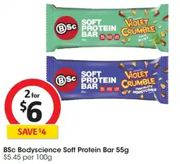 Coles BSc Bodyscience Soft Protein Bar offer