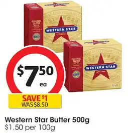 Coles Western Star Butter offer
