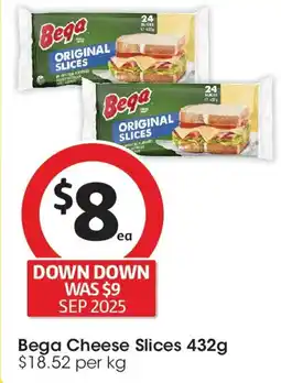 Coles Bega Cheese Slices offer