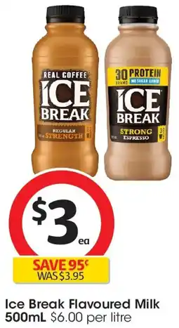 Coles Ice Break Flavoured Milk offer