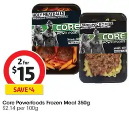 Coles Core Powerfoods Frozen Meal offer
