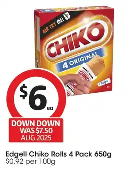 Coles Edgell Chiko Rolls offer