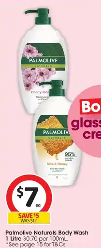 Coles Palmolive Naturals Body Wash offer