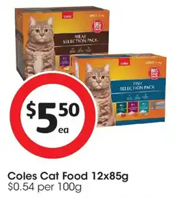 Coles Coles Cat Food offer