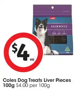 Coles Coles Dog Treats Liver Pieces offer