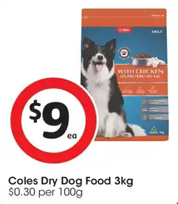 Coles Coles Dry Dog Food offer