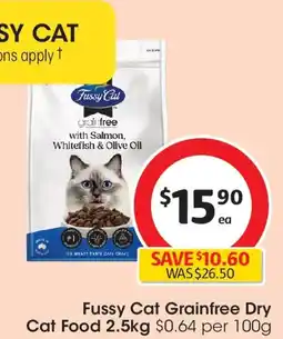 Coles Fussy Cat Grainfree Dry Cat Food offer