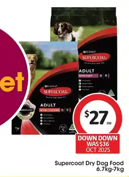 Coles Supercoat Dry Dog Food offer