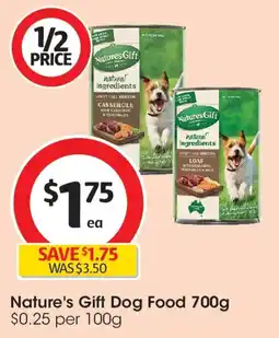 Coles Nature's Gift Dog Food offer