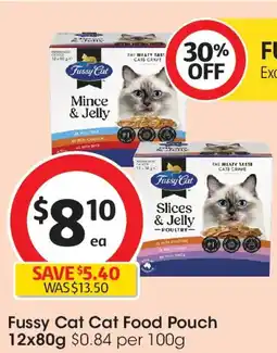 Coles Fussy Cat Cat Food Pouch offer