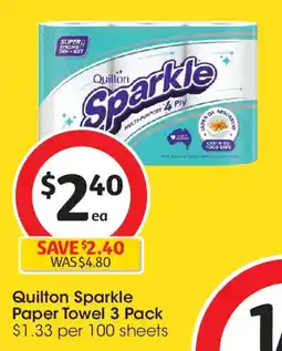 Coles Quilton Sparkle Paper Towel offer