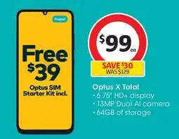 Coles Optus X Total offer
