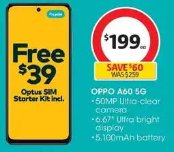 Coles OPPO A60 5G offer