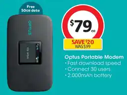 Coles Optus Portable Modem offer