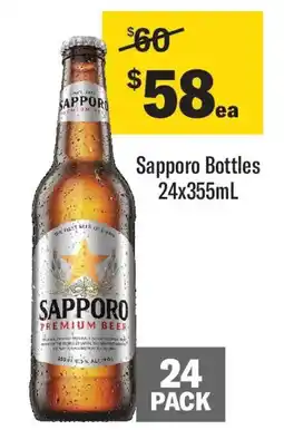 Coles Sapporo Bottles offer