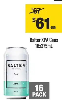Coles Balter XPA Cans offer