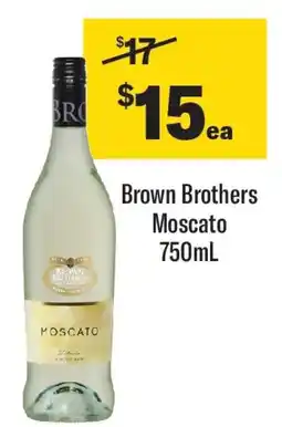 Coles Brown Brothers Moscato offer