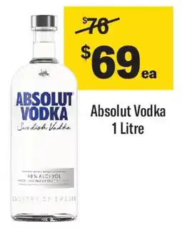Coles Absolut Vodka offer