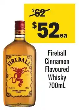 Coles Fireball Cinnamon Flavoured Whisky offer