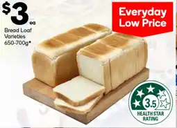 Woolworths Bread Loaf Varieties offer