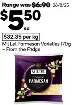 Woolworths Mil Lel Parmesan Varieties offer