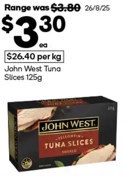 Woolworths John West Tuna Slices offer