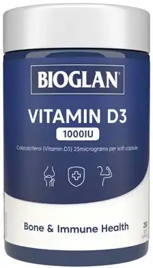 Discount Drug Stores Bioglan Vitamin D3 1000IU 250 Capsules offer