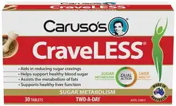 Discount Drug Stores Caruso’s CraveLESS 30 Tablets offer
