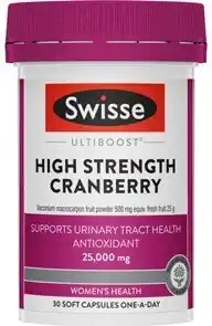 Discount Drug Stores Swisse Ultiboost High Strength Cranberry 30 Capsules offer
