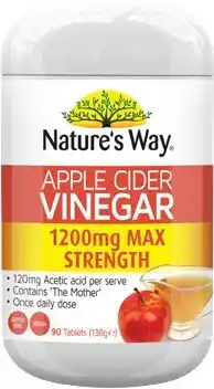 Discount Drug Stores Nature’s Way Apple Cider Vinegar 1200mg Max Strength 90 Tablets offer