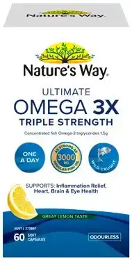 Discount Drug Stores Nature’s Way Ultimate Omega 3X Triple Strength 60 Capsules offer