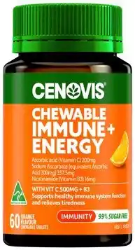 Discount Drug Stores Cenovis Chewable Immune + Energy 60 Tablets offer
