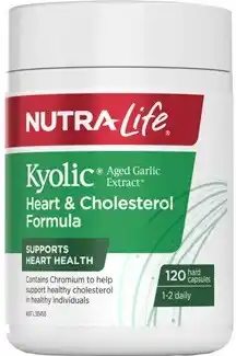 Discount Drug Stores Nutra-Life Kyolic Aged Garlic Extract Heart & Cholesterol Formula 120 Capsules offer