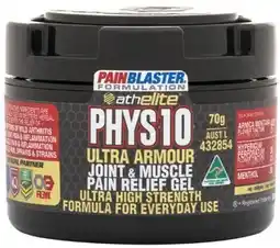 Discount Drug Stores Athelite PHYS10 Joint & Muscle Pain Relief Gel 70g offer