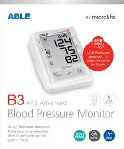 Discount Drug Stores Able B3 Afib Advanced Blood Pressure Monitor offer