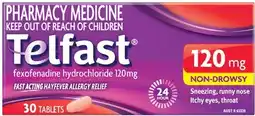 Discount Drug Stores Telfast Hayfever Allergy Relief 120mg 30 Tablets offer