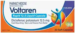 Discount Drug Stores Voltaren Rapid 12.5mg 20 Liquid Capsules offer